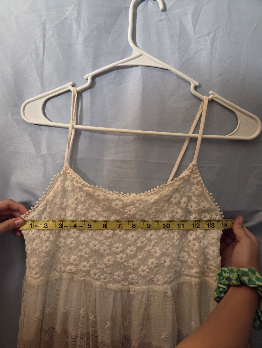 POL Cream-to-Pink Lace Tiered Camisole - Picture 5 of 7